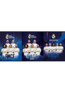 Zeszyt A5 w trzy linie 16 kartek Real Madrid 5 20 sztuk mix