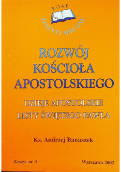 Rozwój kościoła apostolskiego