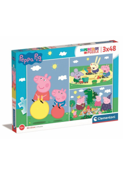 Puzzle 3x48 Super Kolor Peppa Pig