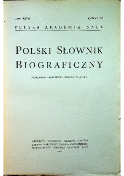Polski słownik biograficzny tom XXV / 2 zeszyt 105