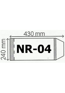 Okładka na podr B5 regulowana nr 4 (50szt) NARNIA