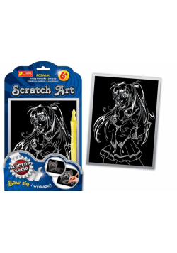 Scratch Art. Srebrna ser.- Dziewcz. z warkoczykami