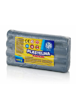 Plastelina 500g popielata ASTRA