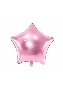 Balon foliowy Gwiazdka 48cm jasny róż