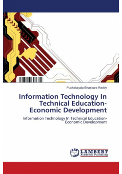 Information Technology In  Technical Education-Economic Development