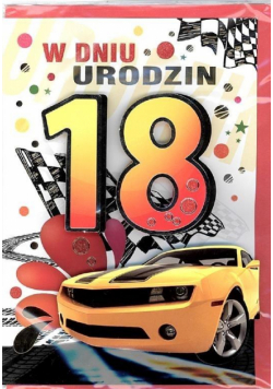 Karnet 18-stka naklejany 3D nr 001 + koperta
