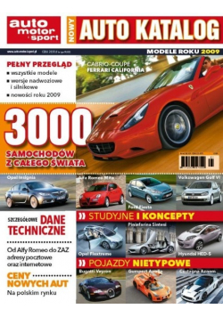 Nowy auto katalog modele roku 2009