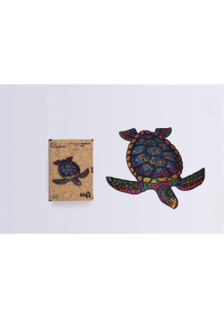 Puzzle drewniane eko 126 Długowieczny żółw A3