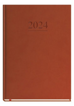 Terminarz 2024 B5 tygodniowy klasyczny brązowy