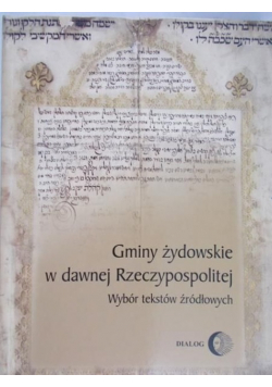 Gminy żydowskie w dawnej Rzeczypospolitej