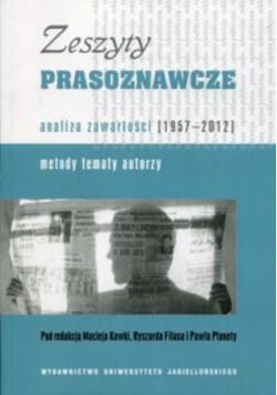 Zeszyty prasoznawcze analiza zawartości 1957 - 2012