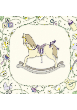 Karnet Swarovski kwadrat CL1910 Konik na biegunach