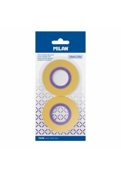 Taśma przezroczysta 19mm x 33m 2szt MILAN
