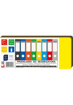 Przekładki do segregatora 240x105mm 50 mix