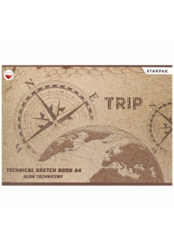 Blok techniczny A4/10K biały Trip (20szt)