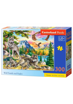 Puzzle 300 Wolf Family and Eagles CASTOR