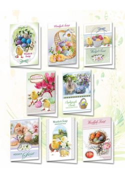 Karnet B6 BWD Wielkanoc Świeckie (10szt) MIX