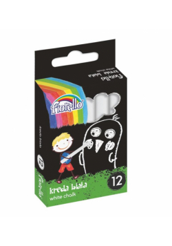Kreda szkolna biała 12szt FIORELLO