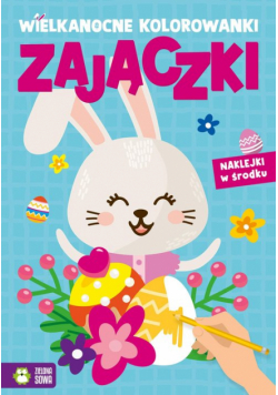 Wielkanocne kolorowanki Zajączki
