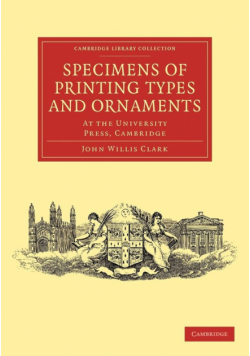 Specimens of Printing Types and Ornaments