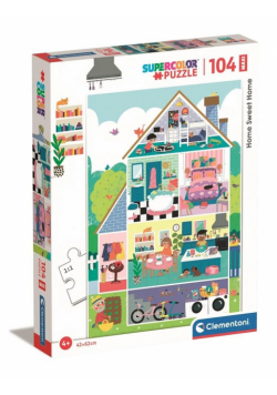 Puzzle 104 Maxi Super Kolor Home sweet home