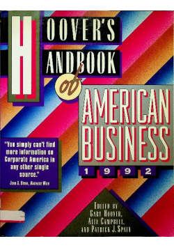 Hoovers Handbook of American Business