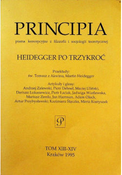 Principia pisma koncepcyjne z filozofii i socjologii teoretycznej