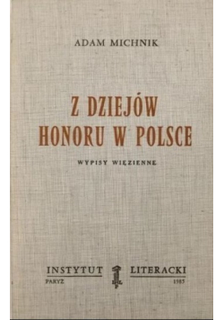 Z dziejów honoru w Polsce