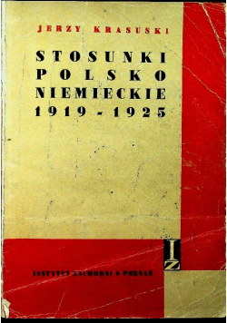 Stosunki Polsko Niemieckie 1919 - 1925