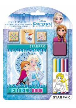 Zestaw kreatywny z pieczątkami Frozen