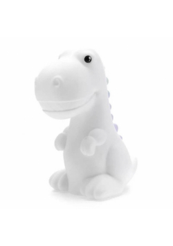 Lampka nocna dinozaur biały