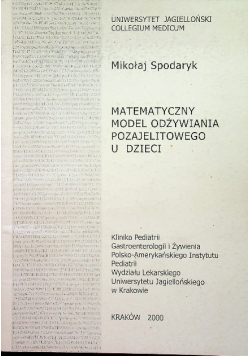 Matematyczny model żywienia pozajelitowego