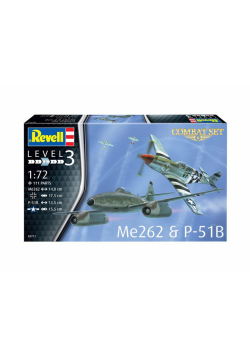 Samolot 1:72 Me 262 & P-51B