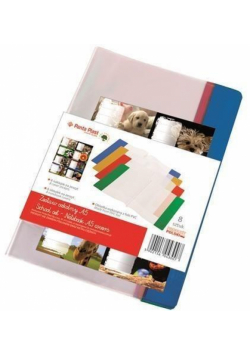 Okładka na zeszyt A5 PVC MIX + naklejki (8szt)