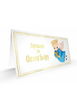 Zaproszenie - Chrzest chłopiec (5szt.)
