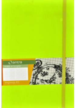 Notes A5 Kropki Impresja Limonka ANTRA