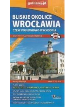 Mapa - Bliskie okolice Wrocławia cz. połud-wsch.