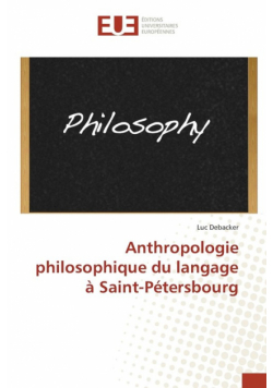 Anthropologie philosophique du langage à Saint-Pétersbourg