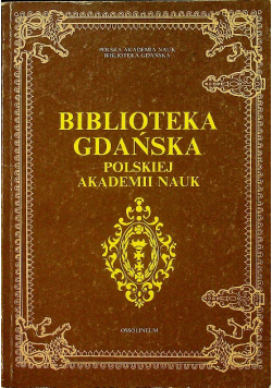 Biblioteka Gdańska Polskiej Akademii Nauk