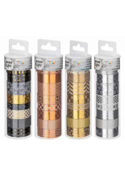 Taśma washi 3m 8 szt. mix