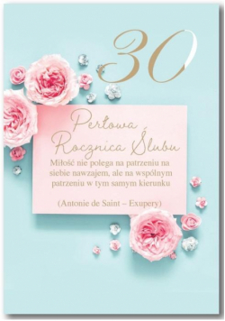 Kartka okolicznościowa Rocznica ślubu 30
