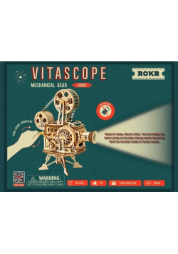 Robotime Drewniane puzzle 3D Projektor + film