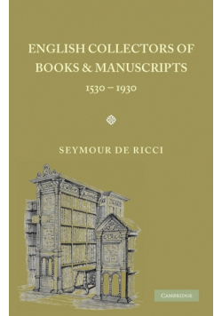 English Collectors of Books and Manuscripts