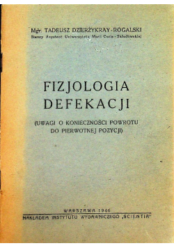 Fizjologia defekacji