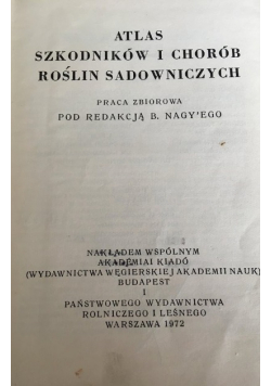 Atlas szkodników i chorób roślin sadowniczych
