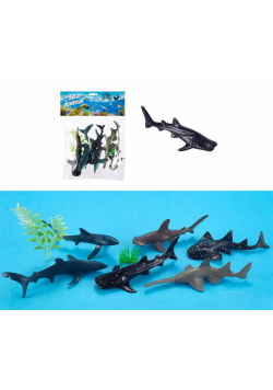 Zwierzęta morskie rekiny 6szt