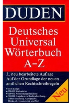 Deutsches universalworterbuch A Z