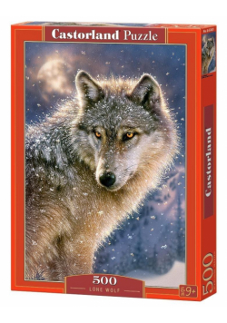 Puzzle 500 Samotny wilk CASTOR