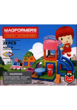 Magformers Town set Ice cream shop 22 elementy