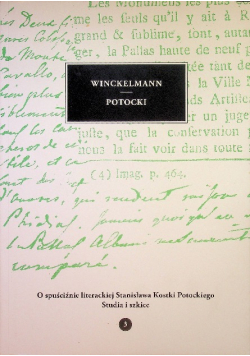Winckelmann Potocki O spuściźnie literackiej